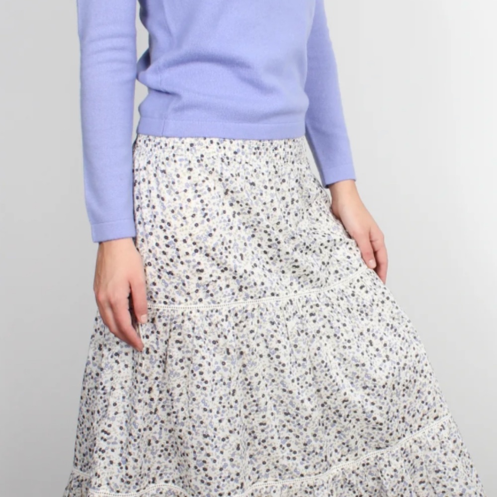 Rails Edina Watercolor Buds Skirt, Size Large